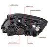 Factory Style Headlights<br>06-08 Kia Rio Rio5