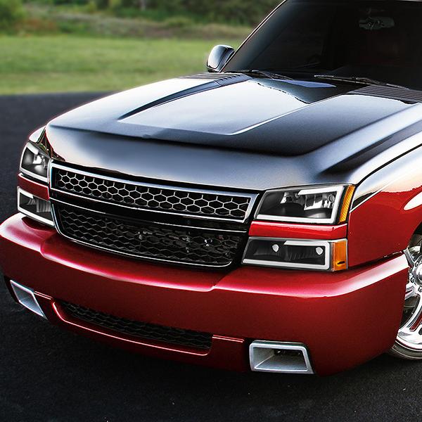 LED DRL Headlights<br>03-06 Chevy Avalanche Silverado 1500-3500 / HD