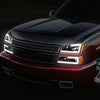 LED DRL Headlights<br>03-06 Chevy Avalanche Silverado 1500-3500 / HD