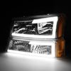 LED DRL Headlights<br>03-06 Chevy Avalanche Silverado 1500-3500 / HD