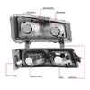 LED DRL Headlights<br>03-06 Chevy Avalanche Silverado 1500-3500 / HD