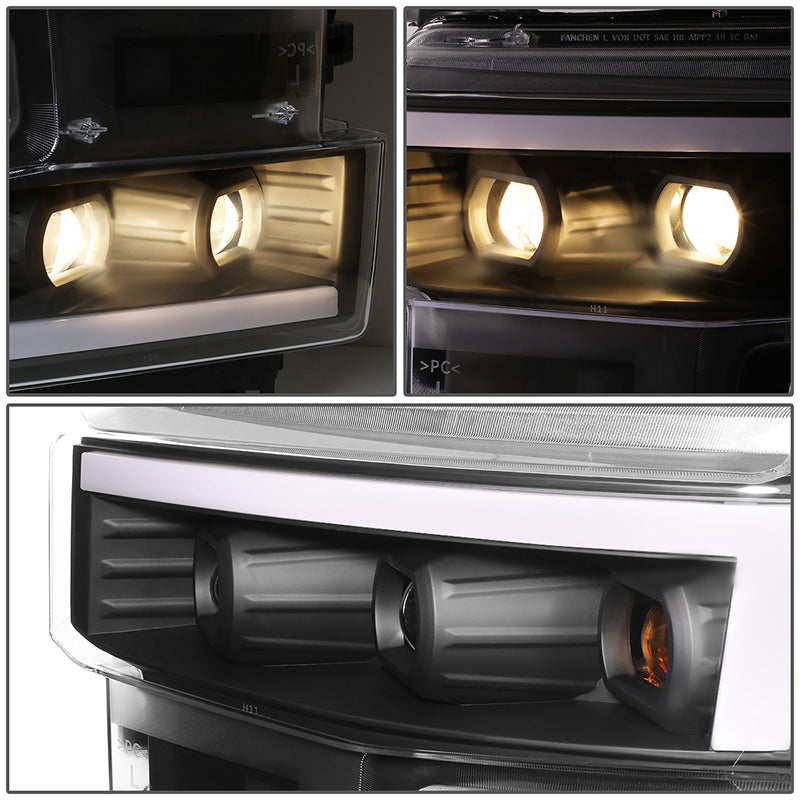 LED DRL Projector Headlights<br>19-21 Chevy Silverado 1500