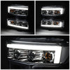 LED DRL Projector Headlights<br>19-21 Chevy Silverado 1500