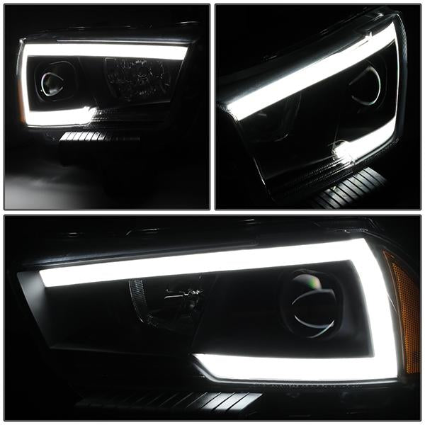 LED DRL Projector Headlights<br>11-14 Dodge Charger