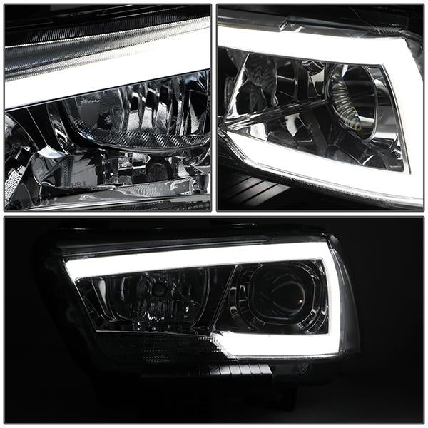 LED DRL Projector Headlights<br>11-14 Dodge Charger