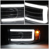 LED DRL Sequential Projector Headlights<br>02-05 Dodge Ram 1500 2500 3500