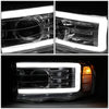 LED DRL Sequential Projector Headlights<br>02-05 Dodge Ram 1500 2500 3500