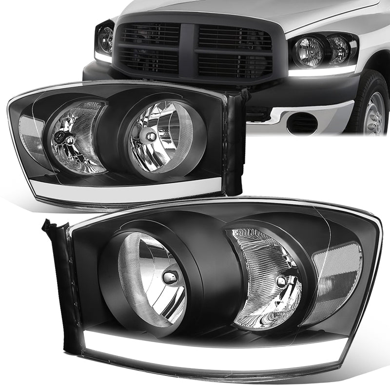 LED DRL Headlights<br>06-09 Dodge Ram 1500 2500 3500