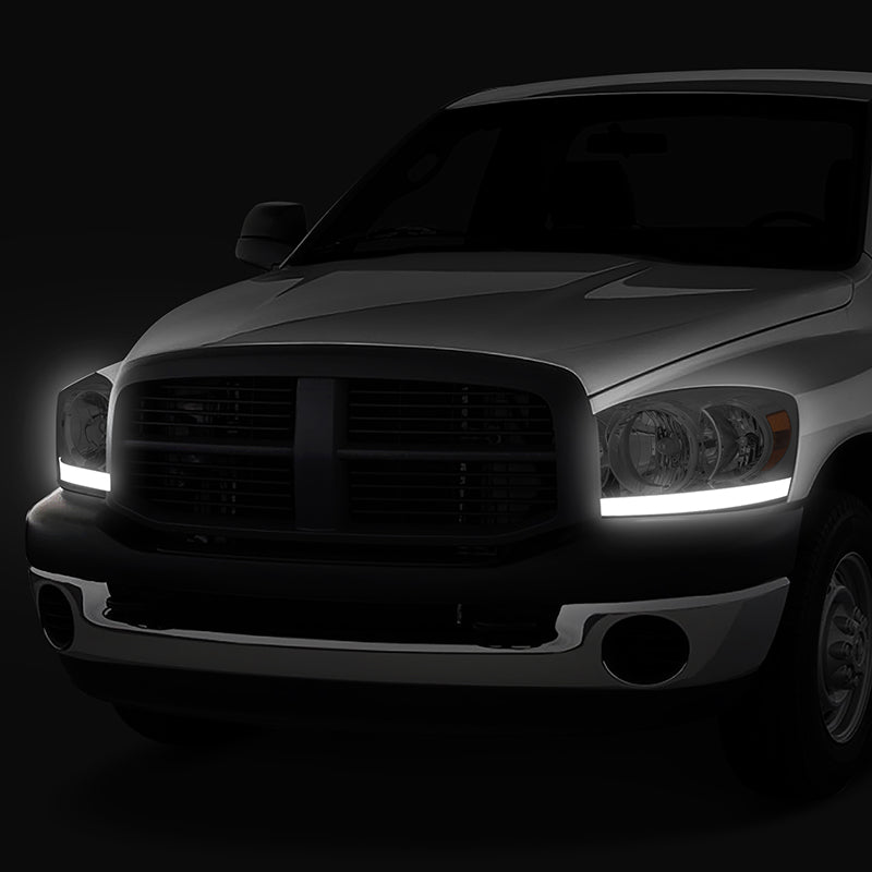 LED DRL Headlights<br>06-09 Dodge Ram 1500 2500 3500