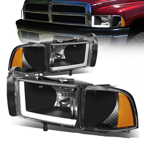 LED DRL Headlights<br>94-02 Dodge Ram 1500 2500 3500