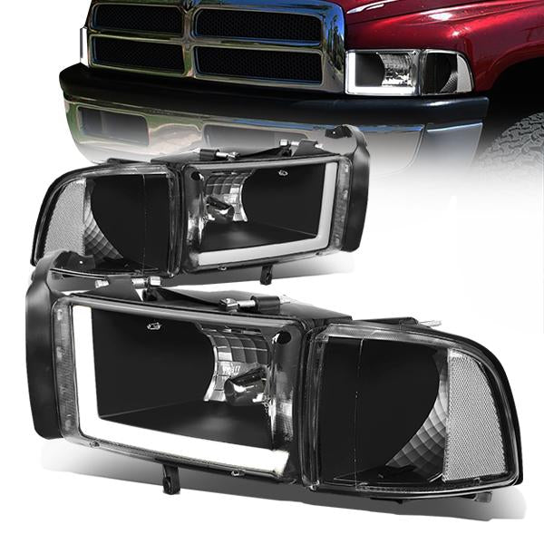 LED DRL Headlights<br>94-02 Dodge Ram 1500 2500 3500