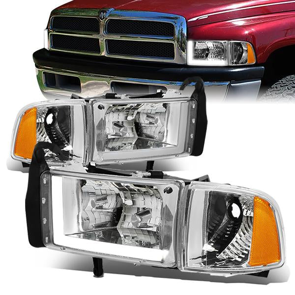 LED DRL Headlights<br>94-02 Dodge Ram 1500 2500 3500