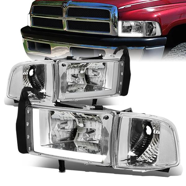 LED DRL Headlights<br>94-02 Dodge Ram 1500 2500 3500