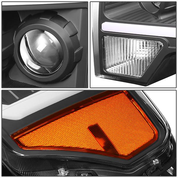 LED DRL Projector Headlights<br>09-14 Ford F-150