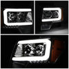 LED DRL Projector Headlights<br>09-14 Ford F-150