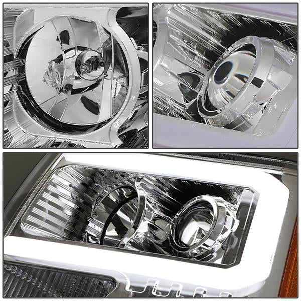 LED DRL Projector Headlights<br>09-14 Ford F-150