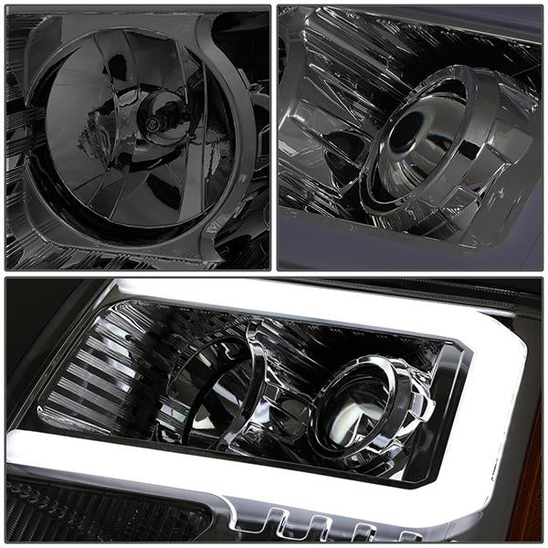 LED DRL Projector Headlights<br>09-14 Ford F-150