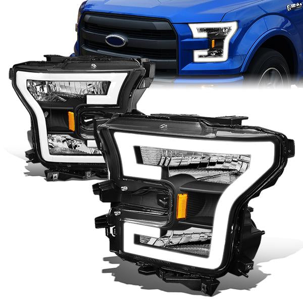 LED DRL Headlights<br>15-17 Ford F-150