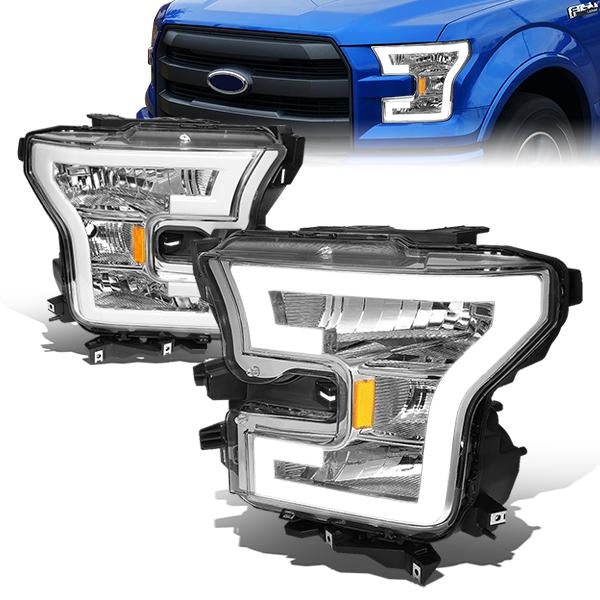 LED DRL Headlights<br>15-17 Ford F-150