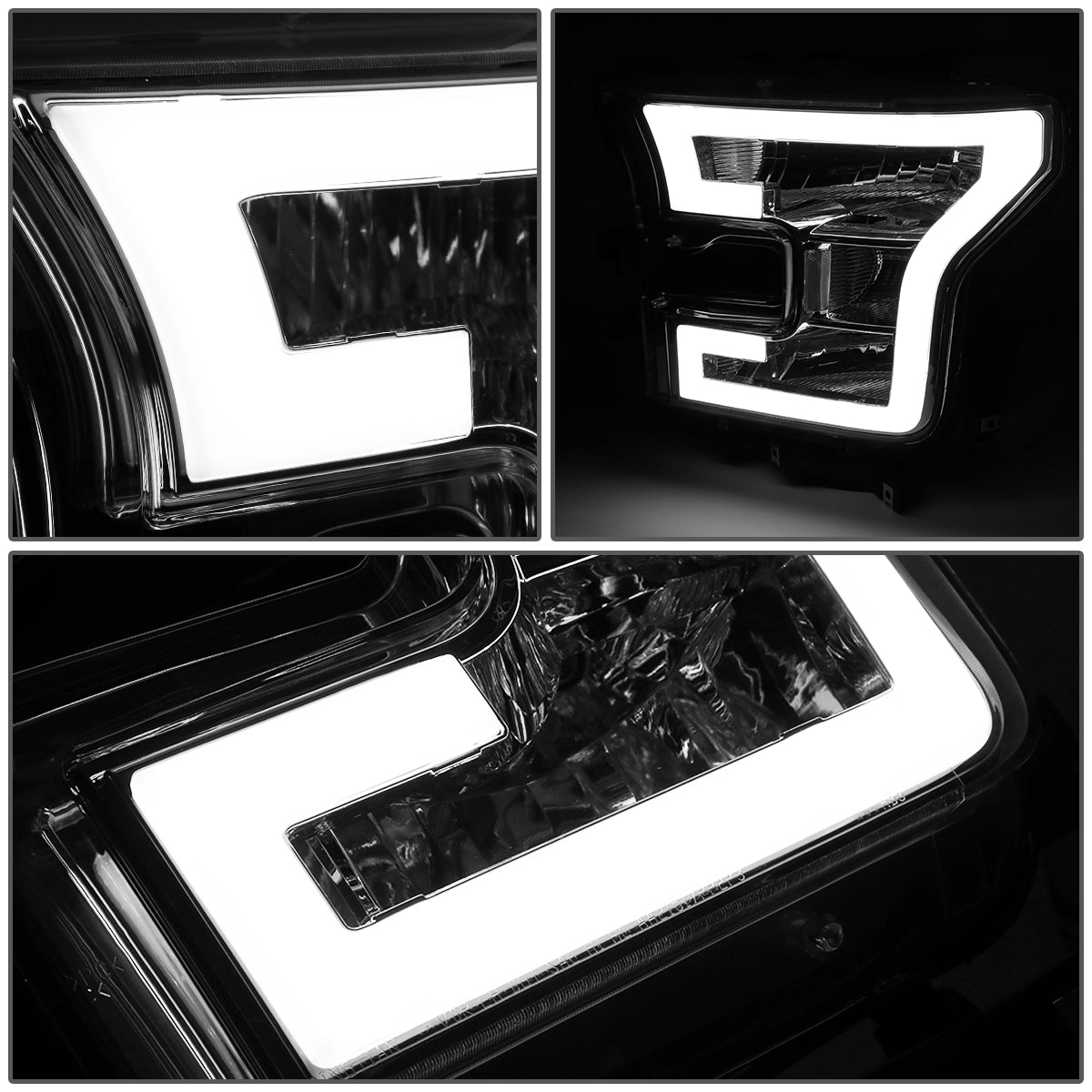 LED DRL Headlights<br>15-17 Ford F-150