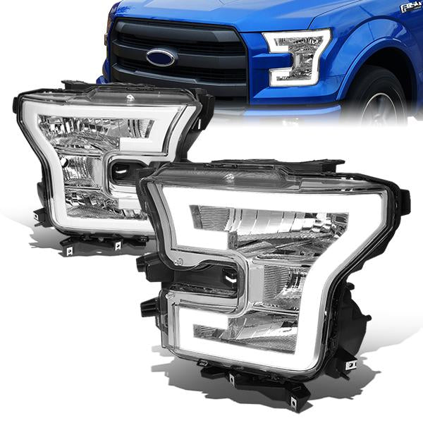 LED DRL Headlights<br>15-17 Ford F-150