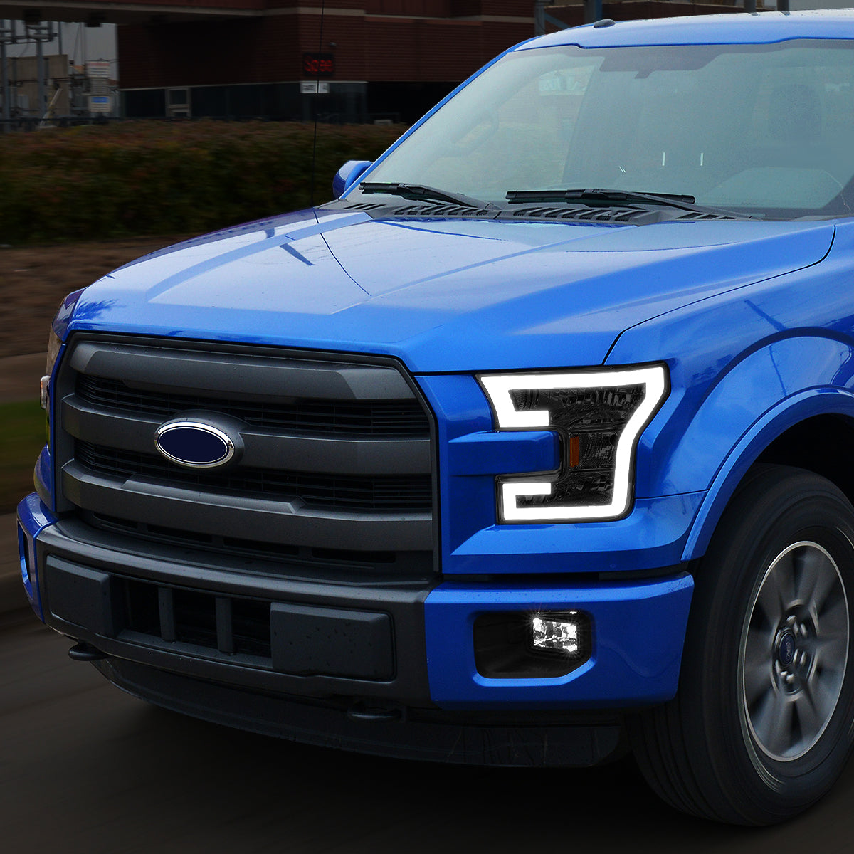 LED DRL Headlights<br>15-17 Ford F-150