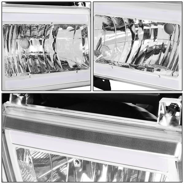 LED DRL Headlights<br>87-91 FORD F150 F250 F350 Bronco