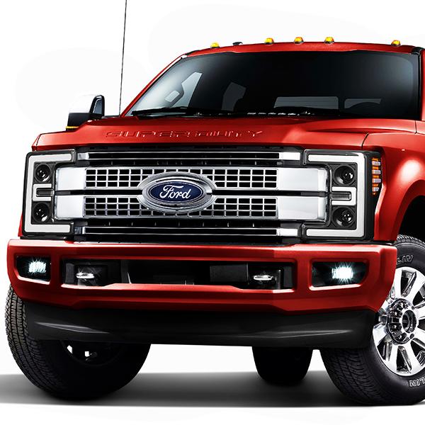 LED DRL Projector Headlights<br>17-19 Ford F-250 F-350 F-450 F-550 Super Duty