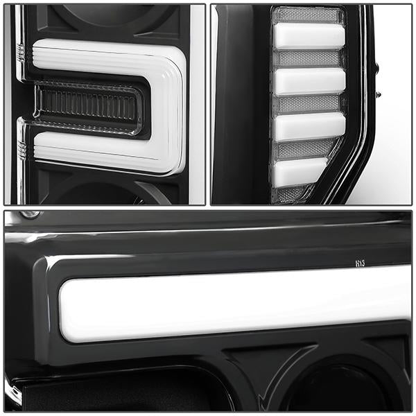 LED DRL Projector Headlights<br>17-19 Ford F-250 F-350 F-450 F-550 Super Duty