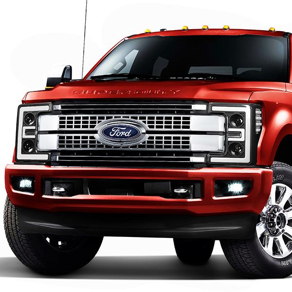 LED DRL Projector Headlights<br>17-19 Ford F-250 F-350 F-450 F-550 Super Duty