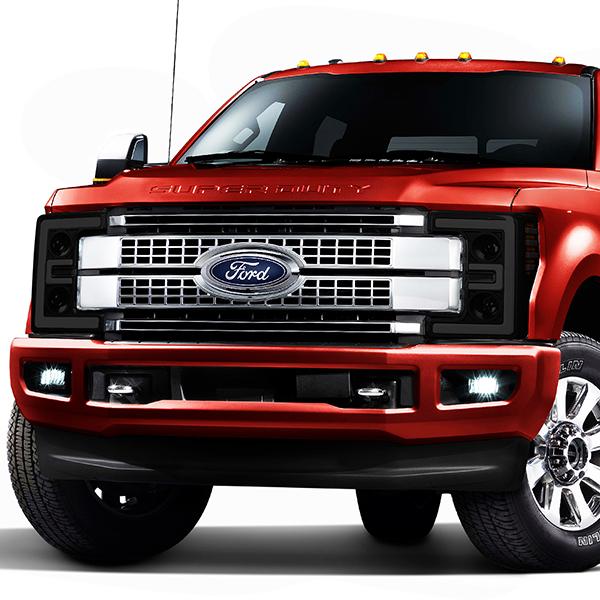 LED DRL Projector Headlights<br>17-19 Ford F-250 F-350 F-450 F-550 Super Duty