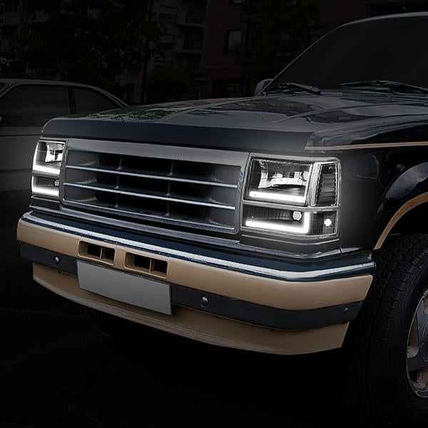 LED DRL Headlights<br>91-94 Ford Explorer