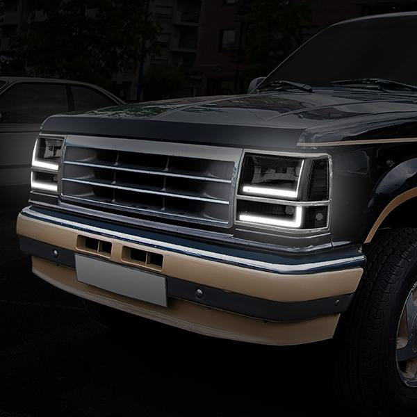 LED DRL Headlights<br>91-94 Ford Explorer