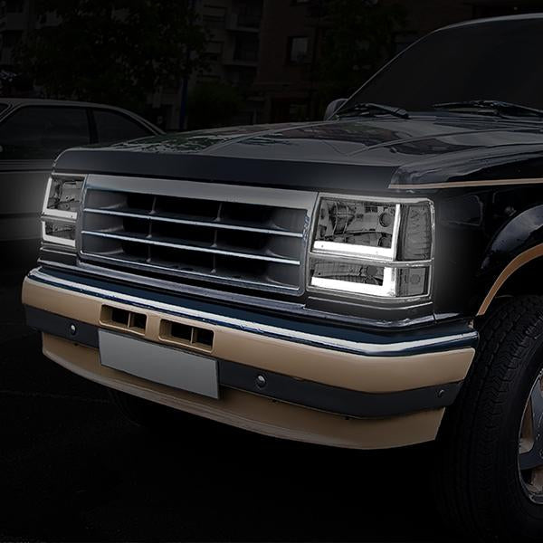 LED DRL Headlights<br>91-94 Ford Explorer