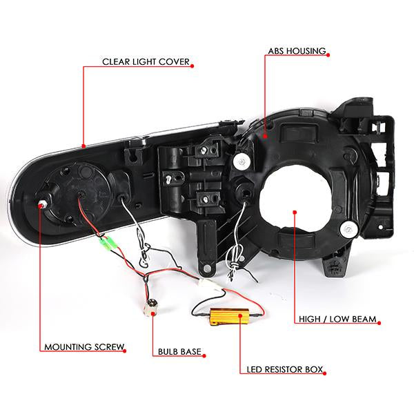 LED DRL Sequential Headlights<br>07-14 Toyota Fj Cruiser