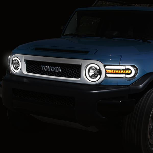 LED DRL Sequential Headlights<br>07-14 Toyota Fj Cruiser