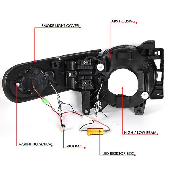 LED DRL Sequential Headlights<br>07-14 Toyota Fj Cruiser