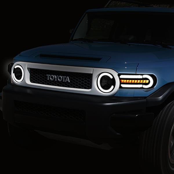 LED DRL Sequential Headlights<br>07-14 Toyota Fj Cruiser