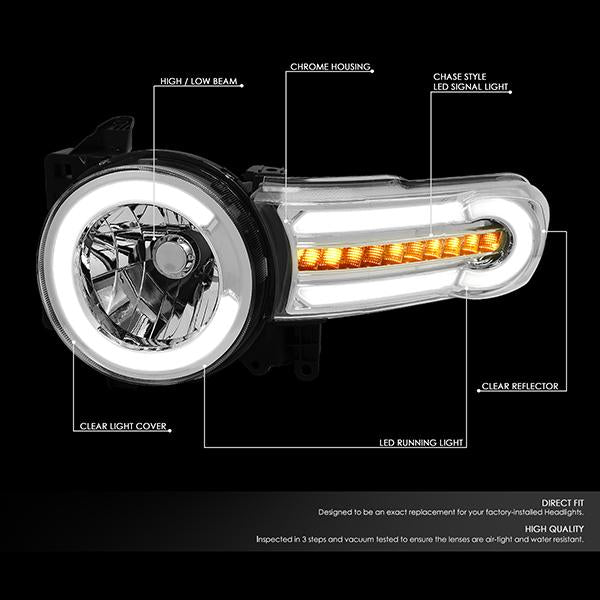 LED DRL Sequential Headlights<br>07-14 Toyota Fj Cruiser