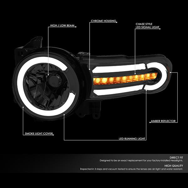 LED DRL Sequential Headlights<br>07-14 Toyota Fj Cruiser