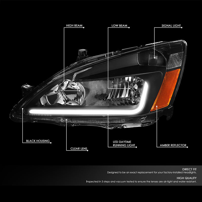 LED DRL Headlights<br>03-07 Honda Accord