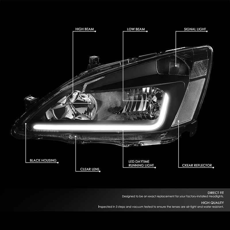 LED DRL Headlights<br>03-07 Honda Accord