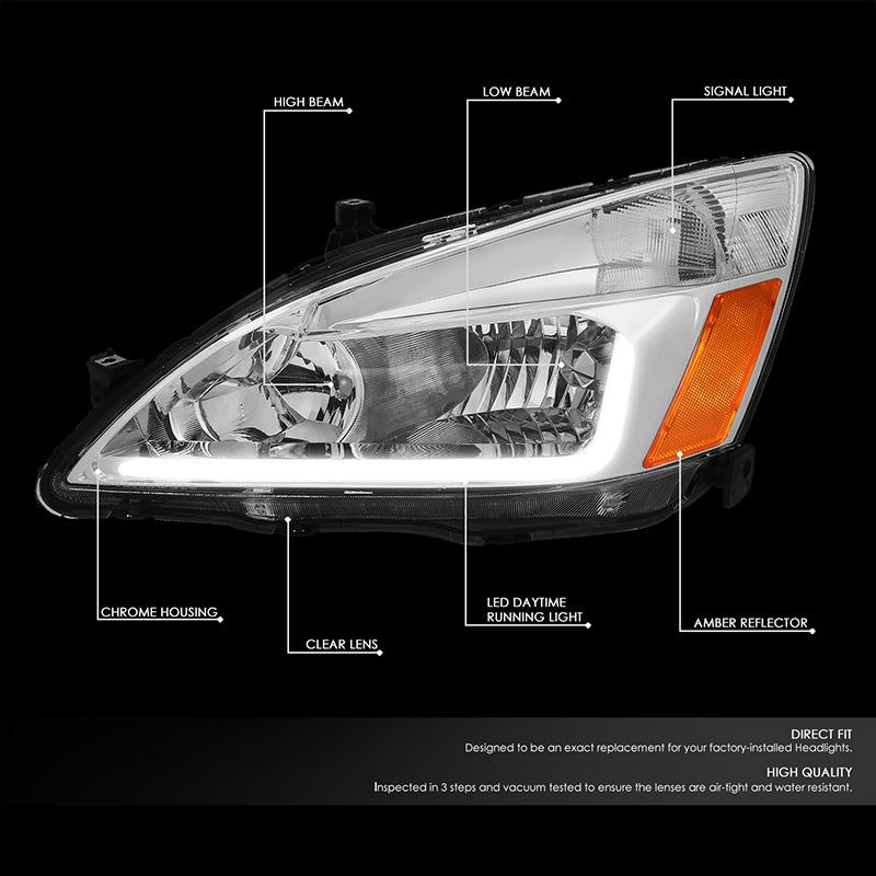 LED DRL Headlights<br>03-07 Honda Accord