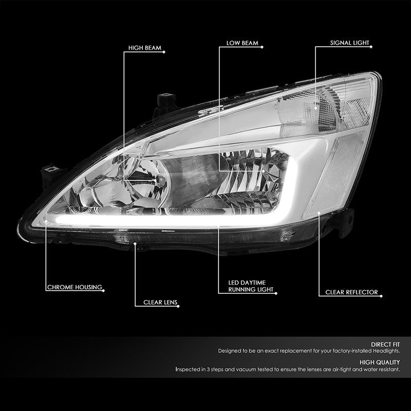 LED DRL Headlights<br>03-07 Honda Accord