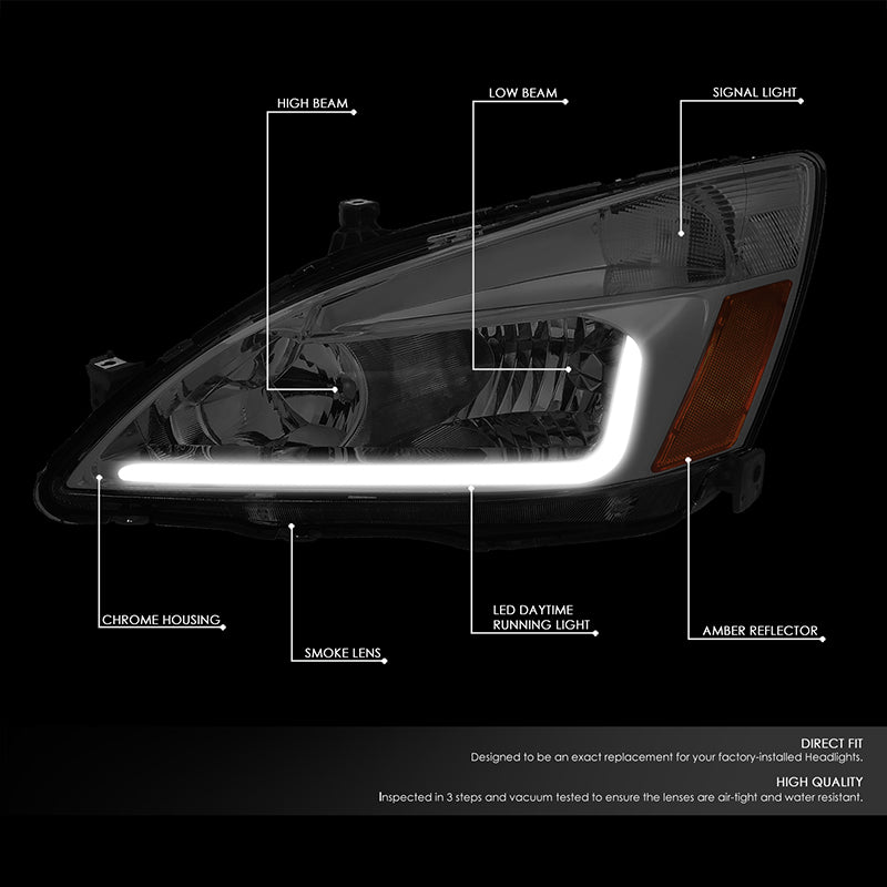 LED DRL Headlights<br>03-07 Honda Accord