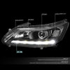 LED DRL Projector Headlights<br>13-15 Honda Accord