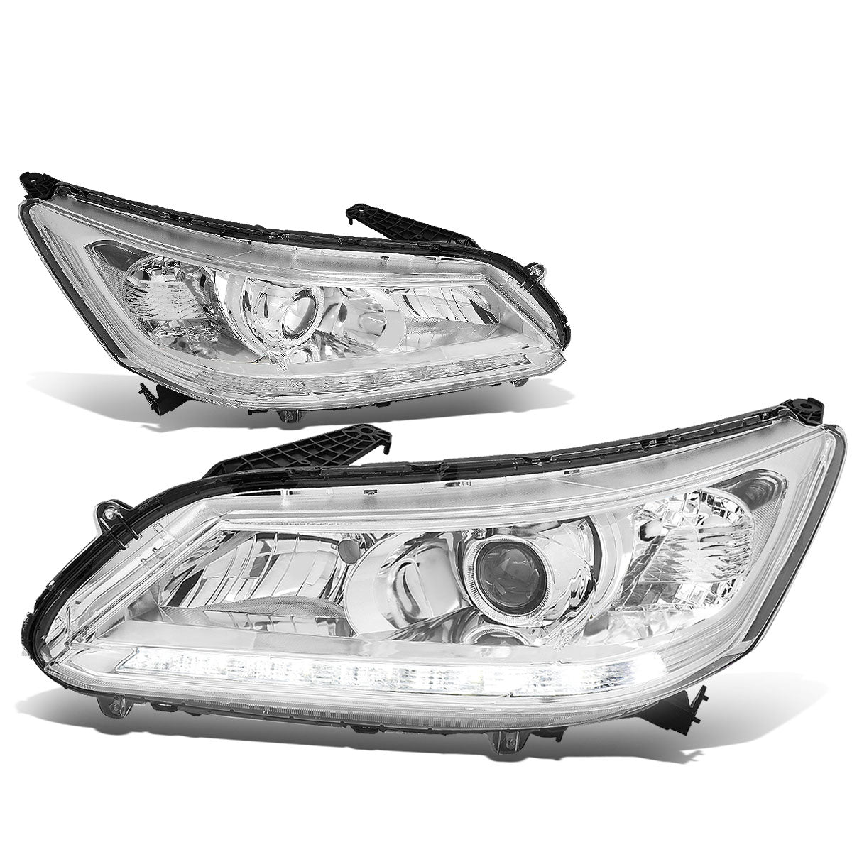 LED DRL Projector Headlights<br>13-15 Honda Accord