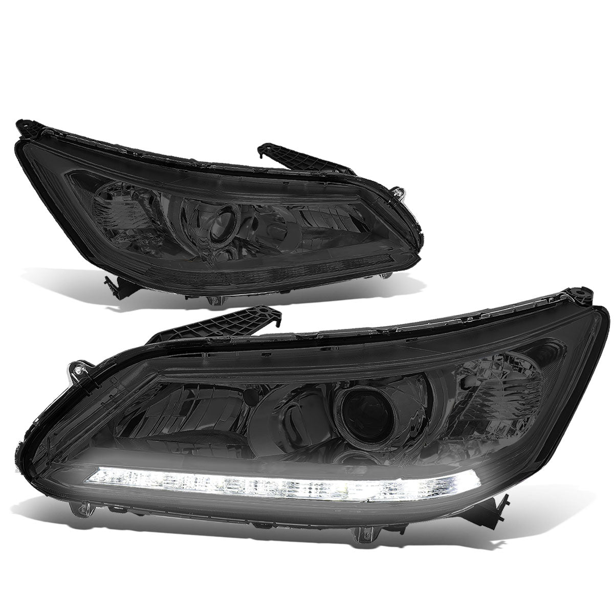 LED DRL Projector Headlights<br>13-15 Honda Accord