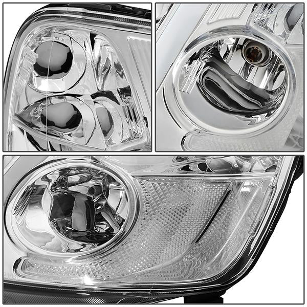 LED DRL Projector Headlights<br>01-03 Honda Civic Coupe/ Sedan