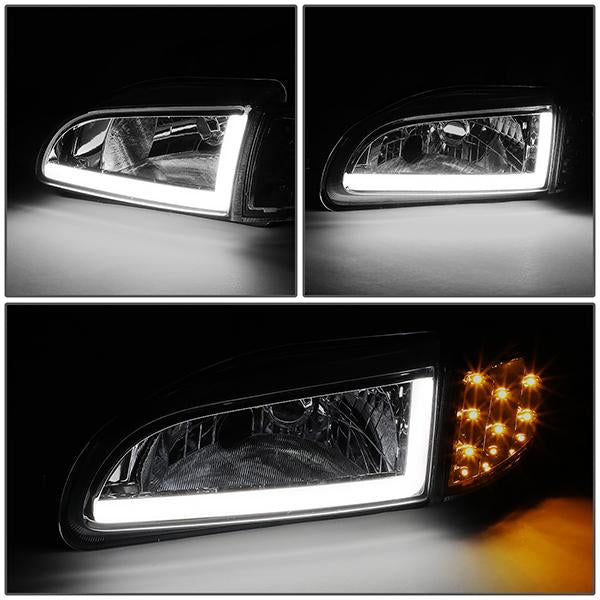 LED DRL Projector Headlights<br>92-95 Honda Civic Coupe/ Hatchback